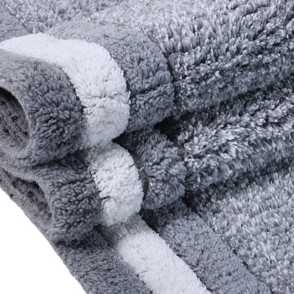 Grey_Premium_Quality_Cotton_Kitchen_Runner_&_Bath_Mat_40_X_120_Cm_&_40_X_60_Cm