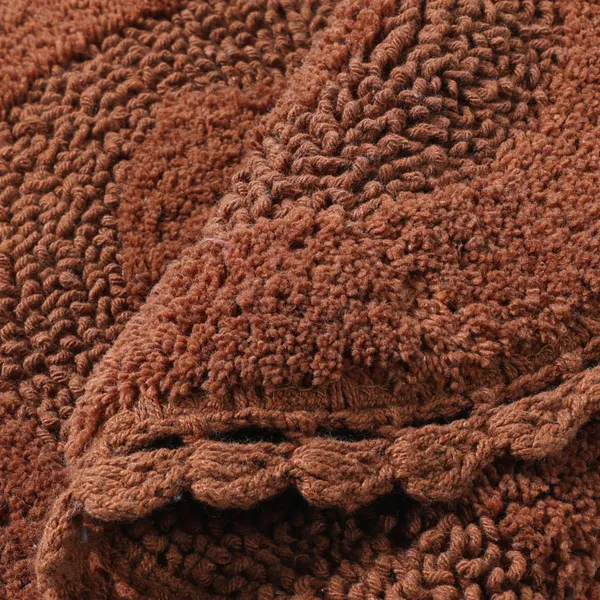 Tan_Premium_Quality_Cotton_Super_Soft_Reversible_Crochet_Bath_Mat/Bathroom_40_X_60_Cm