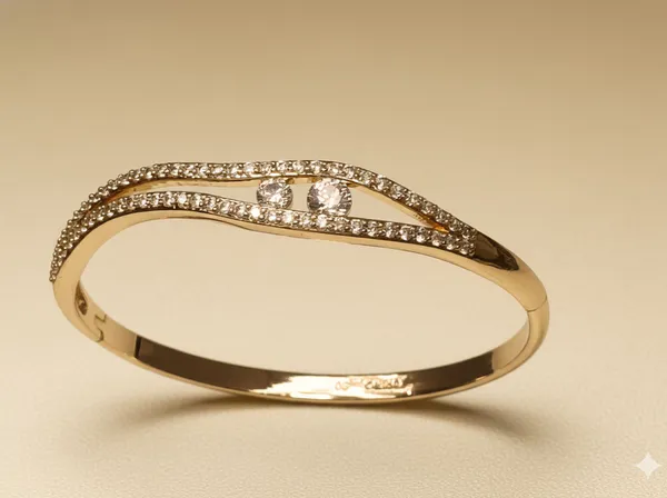 Gold_Dual_Stone_Elegant_Anti_Tarnish_Ring_Bracelet_For_Women