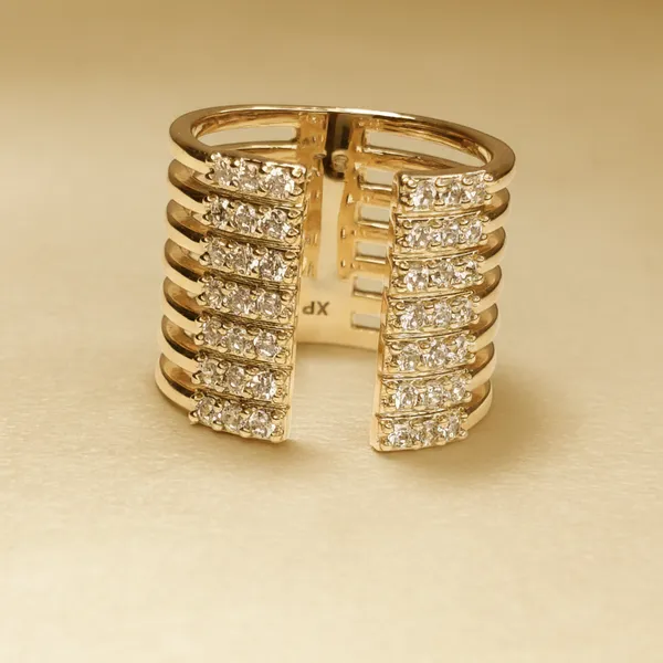 Gold_Multirow_Open_Diamond_Anti_Tarnish_Finger_Ring_For_Women