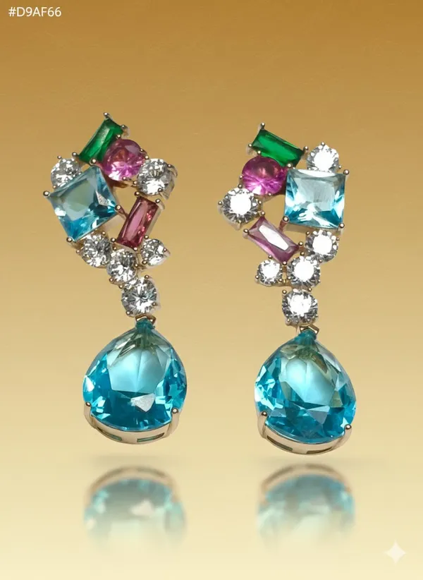 Multicolor_Gemstone_Statement_Ears_Anti_Tarnish_Earring_For_Women