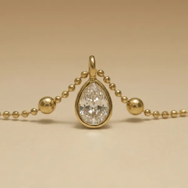 Clear_Crystal_Dangle_Chain_Anti_Tarnish_Bracelet_For_Women