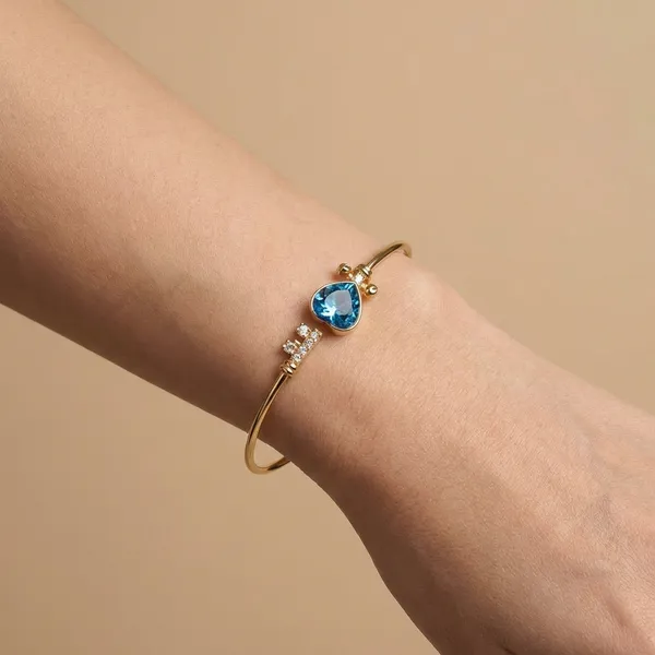 Blue_Heart_Key_Gold_Anti_Tarnish_Ring_Bracelet_For_Women