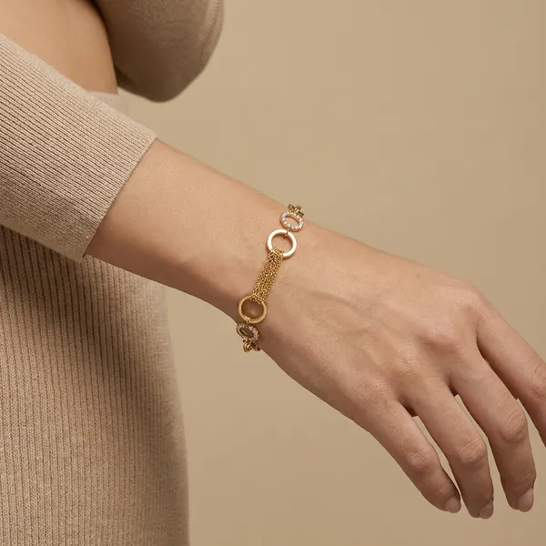 Gold_And_Silver_Draped_Chain_Circle_Anti_Tarnish_Bracelet_For_Women