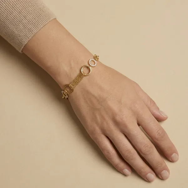 Gold_And_Silver_Draped_Chain_Circle_Anti_Tarnish_Bracelet_For_Women