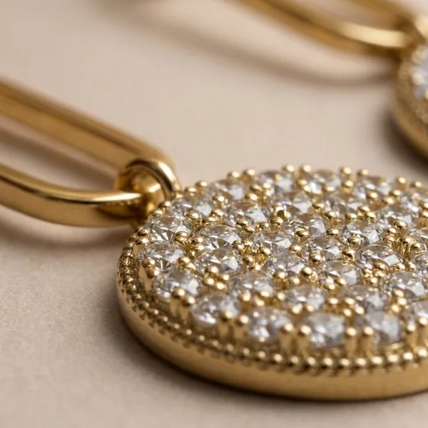 Gold_Link_Drop_Ears_With_Crystalstudded_Disc_Anti_Tarnish_Earring_For_Women