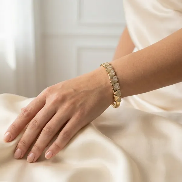 Gold_Heart_Anti_Tarnish_Ring_Bracelet_For_Women
