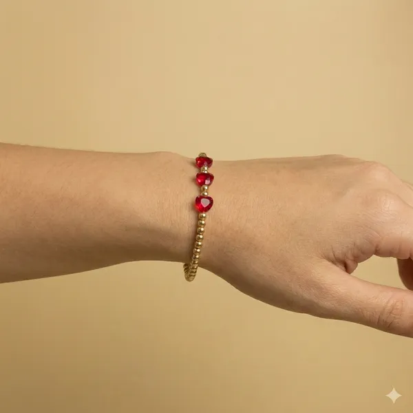 Red_Ruby_Heart_Beads_Anti_Tarnish_Bracelet_For_Women