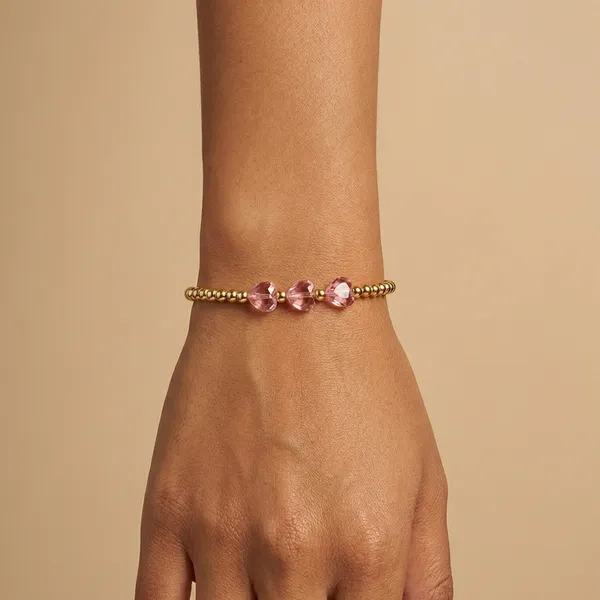 Pink_Rose_Quartz_Heart_Beads_Anti_Tarnish_Bracelet_For_Women