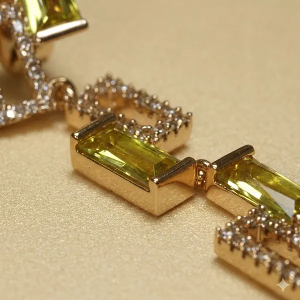 Yellow_Gold_Gem_Geometric_Drop_Ears_Anti_Tarnish_Earring_For_Women
