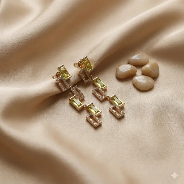 Yellow_Gold_Gem_Geometric_Drop_Ears_Anti_Tarnish_Earring_For_Women