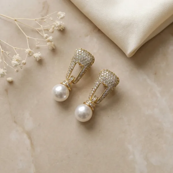 White_Pearl_Glam_Dangle_Ears_Anti_Tarnish_Earring_For_Women