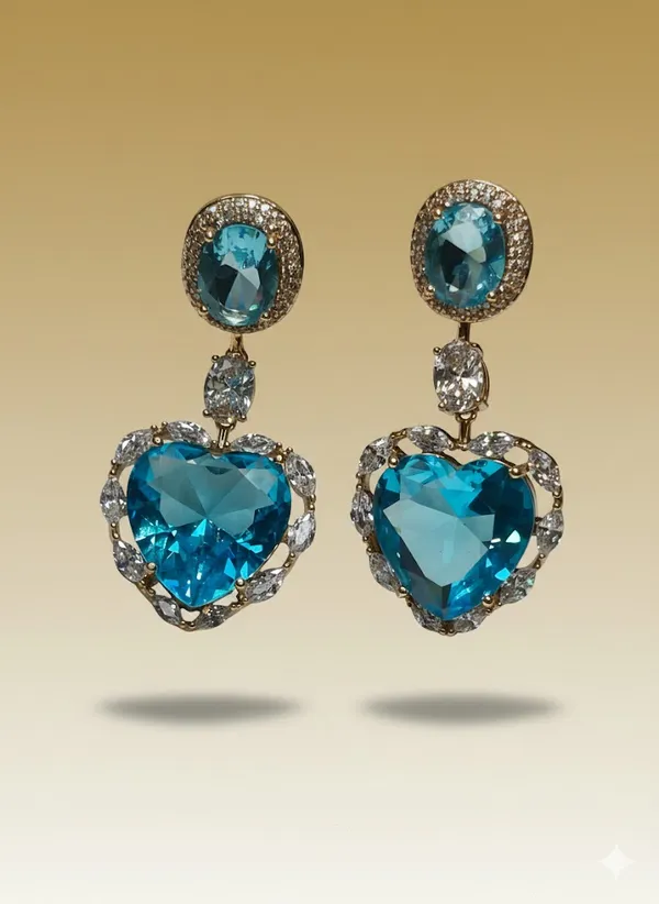 Blue_Heart_Drop_Ears_Anti_Tarnish_Earring_For_Women