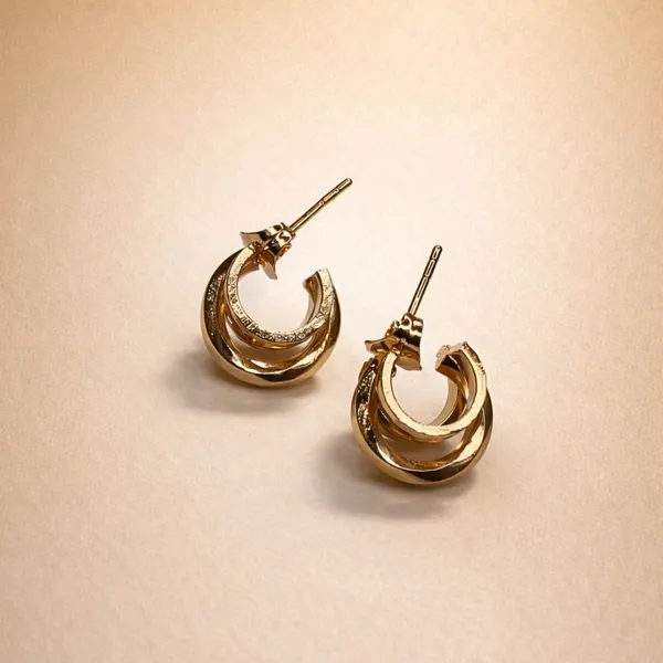 Gold_Triple_Layered_Gold_Hoop_Ears_Anti_Tarnish_Earring_For_Women