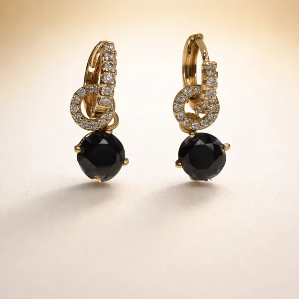 Black_Round_Crystal_Dangle_Hoop_Ears_Anti_Tarnish_Earring_For_Women