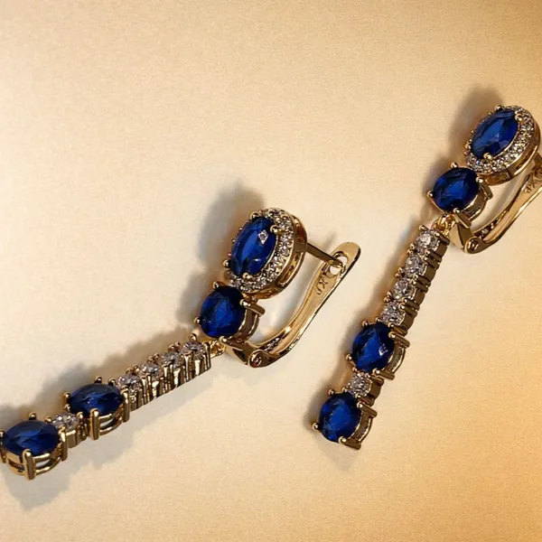 Blue_Crystal_Drop_Ears_Anti_Tarnish_Earring_For_Women