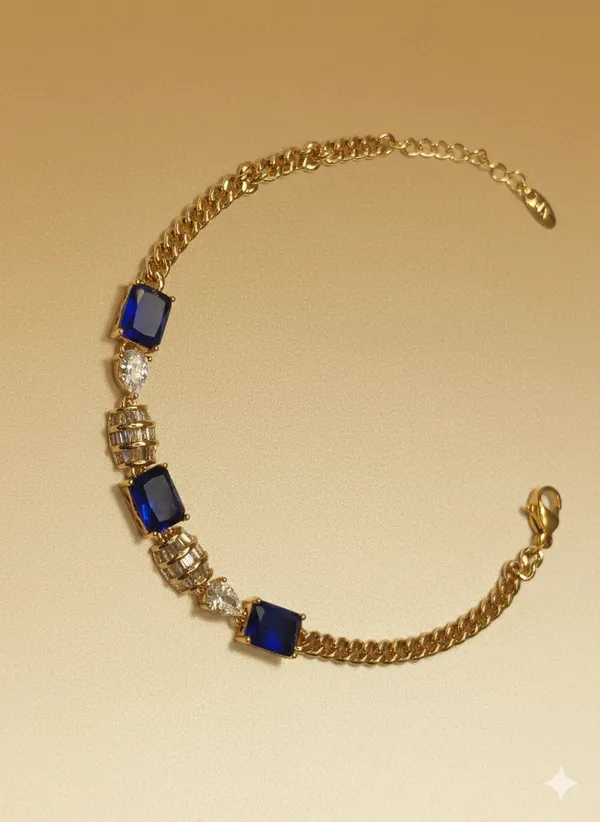 Blue_Link_Anti_Tarnish_Bracelet_For_Women