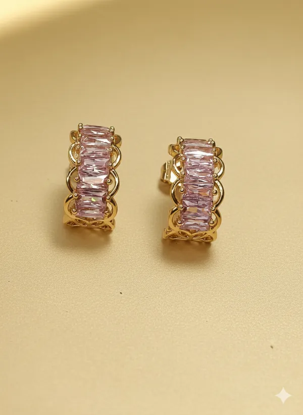 Pink_Crystal_Hoop_Ears_Anti_Tarnish_Earring_For_Women