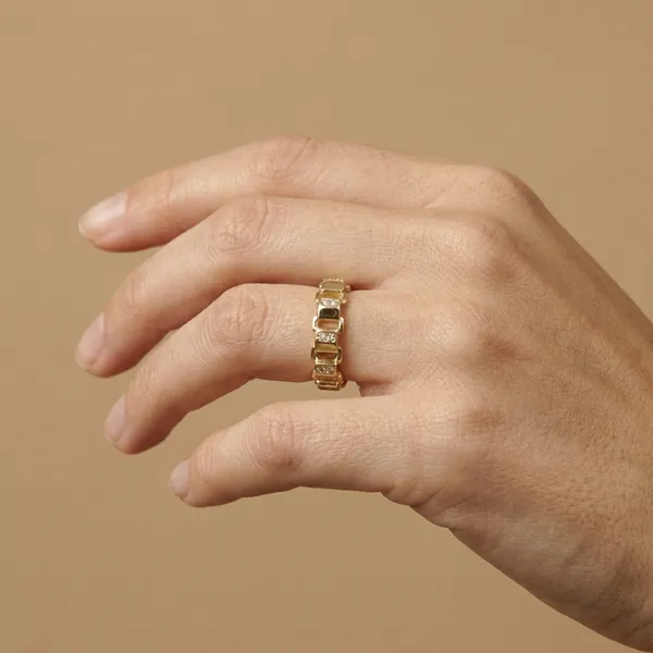 Gold_Linked_Diamond_Band_Anti_Tarnish_Finger_Ring_For_Women