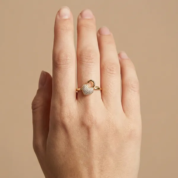 Gold_Heart_Lock_Adjustable_Anti_Tarnish_Finger_Ring_For_Women