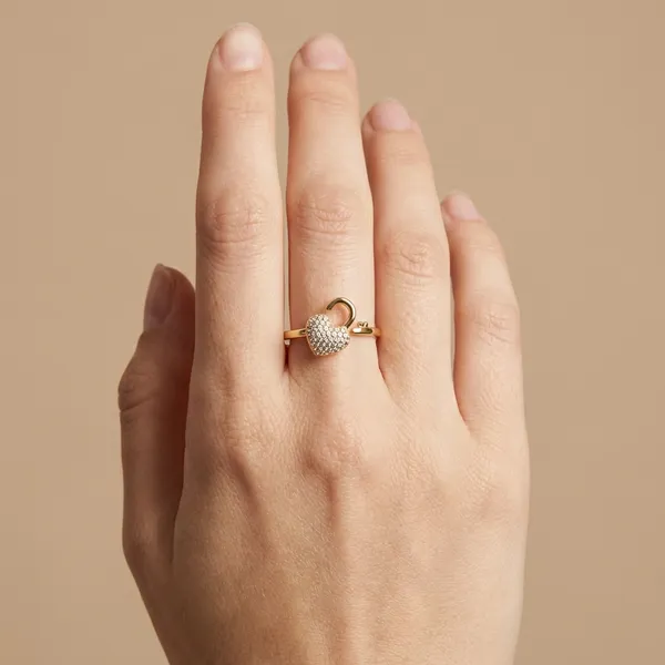Gold_Heart_Lock_Adjustable_Anti_Tarnish_Finger_Ring_For_Women