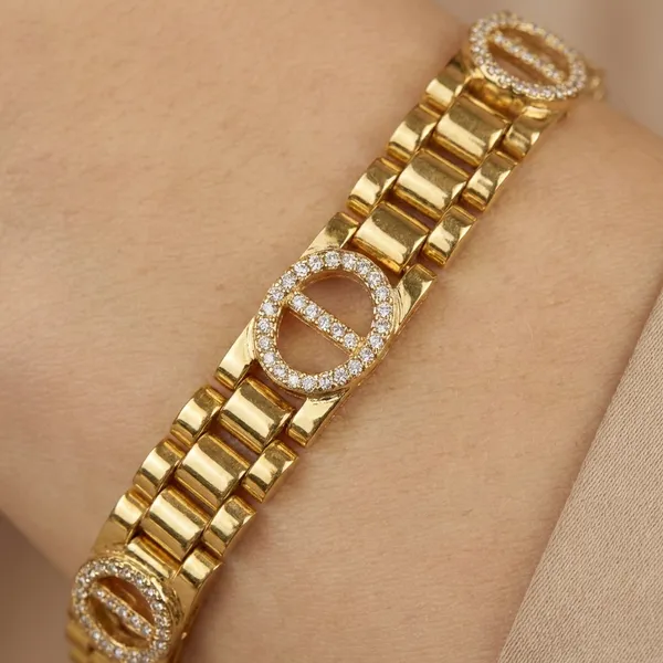 Gold_And_Silver_Embellished_Disc_Anti_Tarnish_Bracelet_For_Women