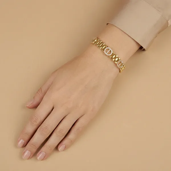 Gold_And_Silver_Embellished_Disc_Anti_Tarnish_Bracelet_For_Women