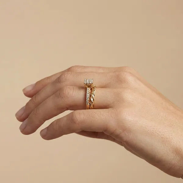 Gold_Crystal_Twisted_Set_Anti_Tarnish_Finger_Ring_For_Women(Set_Of_2)