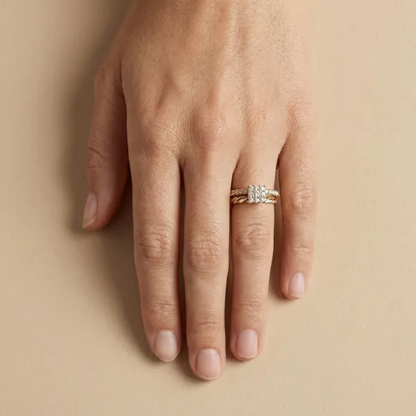 Gold_Crystal_Twisted_Set_Anti_Tarnish_Finger_Ring_For_Women(Set_Of_2)