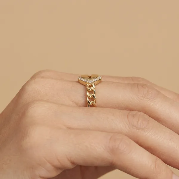 Gold_Heart_Lock_Chain_Anti_Tarnish_Finger_Ring_For_Women
