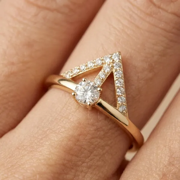 Gold_Geometric_Solitaire_Accent_Anti_Tarnish_Finger_Ring_For_Women
