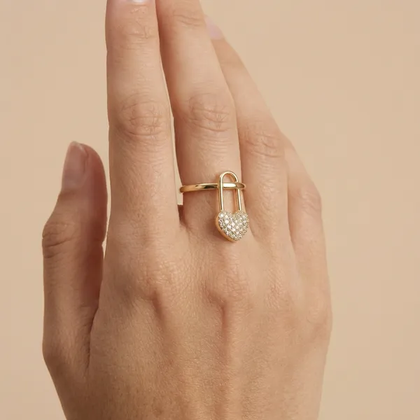 Gold_Heart_Lock_Open_Anti_Tarnish_Finger_Ring_For_Women