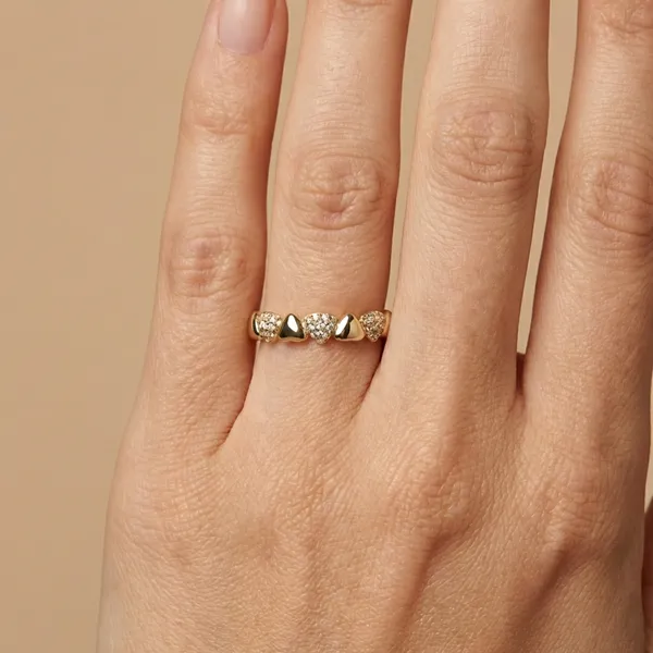 Gold_Petal_Cluster_Sparkle_Anti_Tarnish_Finger_Ring_For_Women