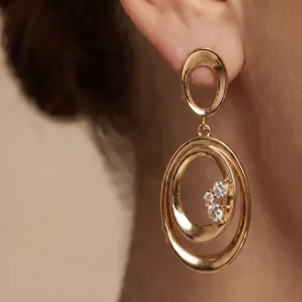Gold_Oval_Link_Cz_Hoop_Ears_Anti_Tarnish_Earring_For_Women