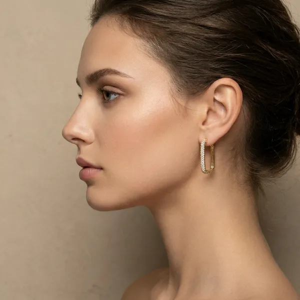 Gold_Rectangular_Pave_Hoop_Ears_Anti_Tarnish_Earring_For_Women