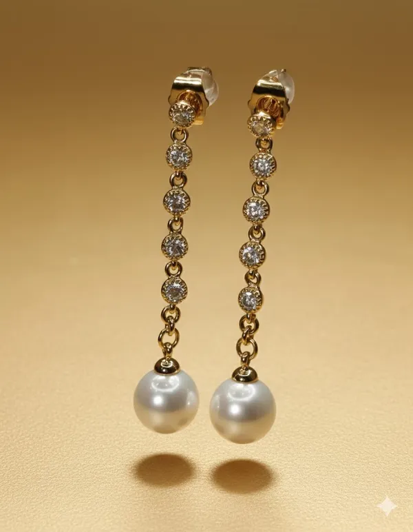White_Pearl_Crystal_Drop_Ears_Anti_Tarnish_Earring_For_Women
