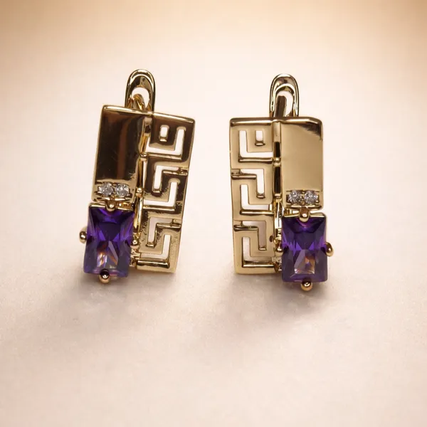 Purple_Geometric_Purple_Stone_Drop_Ears_Anti_Tarnish_Earring_For_Women