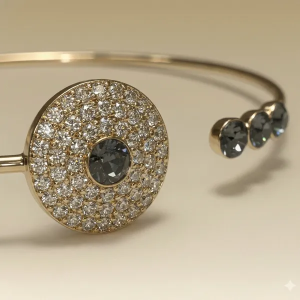 Grey_Crystal_Halo_Elegance_Anti_Tarnish_Ring_Bracelet_For_Women