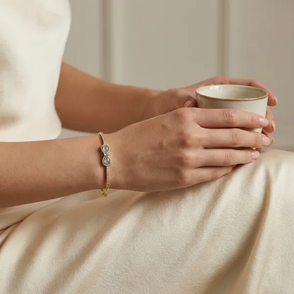 Gold_Green_Elegant_Stone_Anti_Tarnish_Ring_Bracelet_For_Women