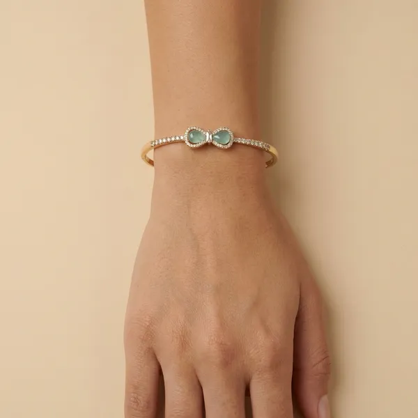 Gold_Green_Elegant_Stone_Anti_Tarnish_Ring_Bracelet_For_Women