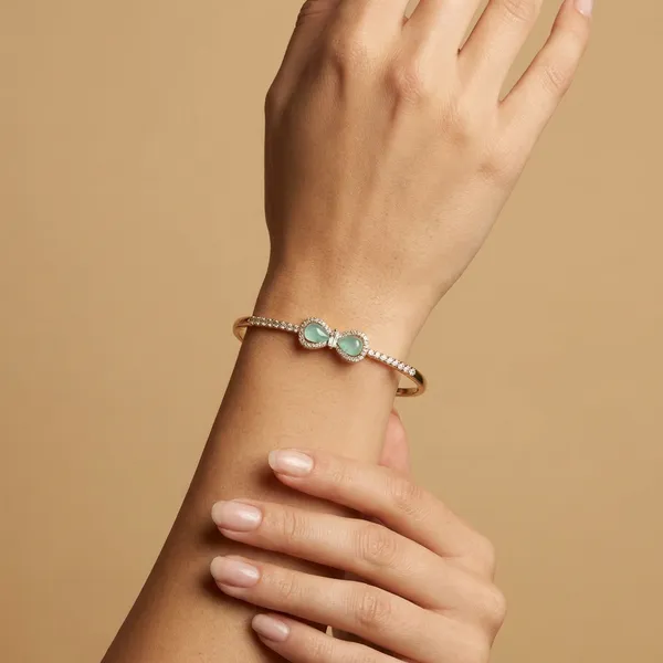 Gold_Green_Elegant_Stone_Anti_Tarnish_Ring_Bracelet_For_Women