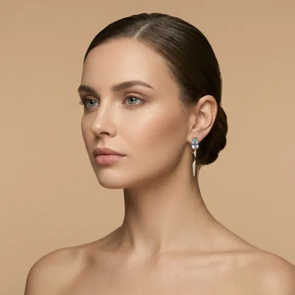 Ice_Blue_Teardrop_Sharpcut_Drop_Ears_Anti_Tarnish_Earring_For_Women