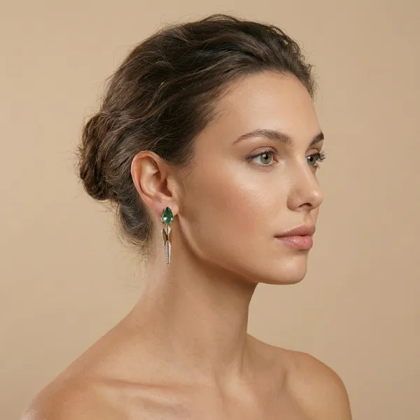 Emerald_Green_Long_Drop_Ears_Anti_Tarnish_Earring_For_Women