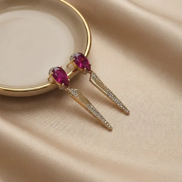 Red_Ruby_Sharpcut_Drop_Ears_Anti_Tarnish_Earring_For_Women