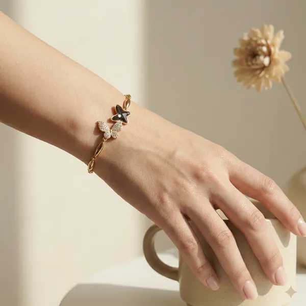 Black_Crystal_Butterfly_Chain_Anti_Tarnish_Bracelet_For_Women