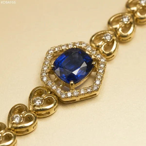 Blue_Sapphire_Heart_Anti_Tarnish_Bracelet_For_Women