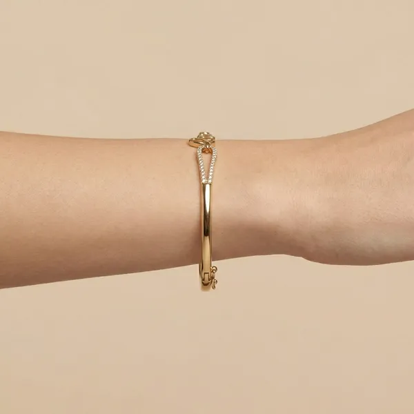 Gold_Love_Script_Anti_Tarnish_Ring_Bracelet_For_Women