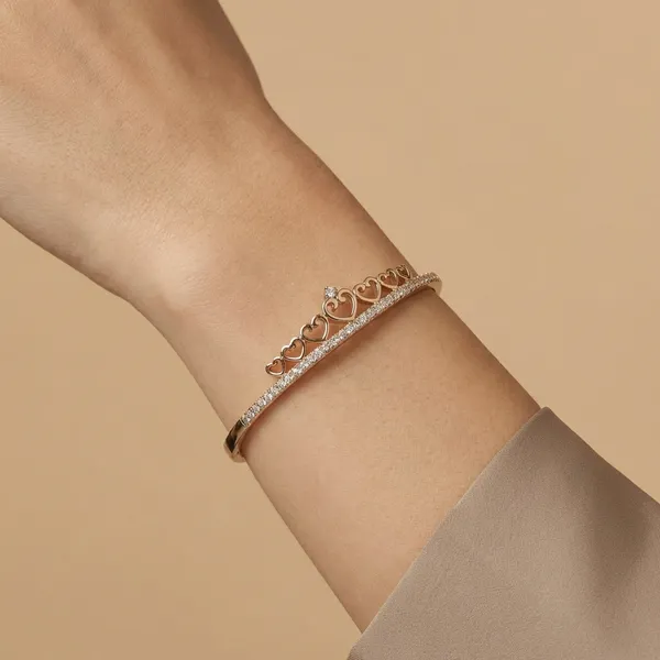 Gold_Heart_Crown_Anti_Tarnish_Ring_Bracelet_For_Women