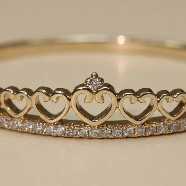 Gold_Heart_Crown_Anti_Tarnish_Ring_Bracelet_For_Women