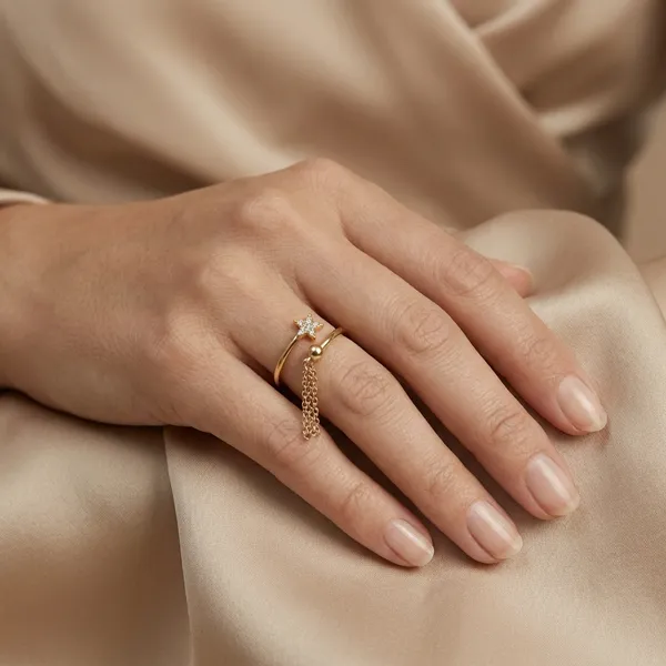 Gold_Star_Charm_Adjustable_Anti_Tarnish_Finger_Ring_For_Women